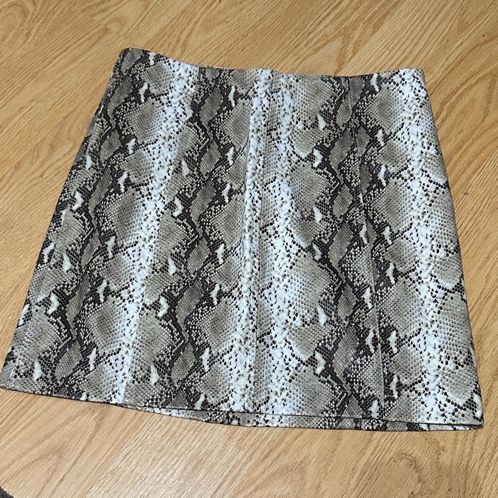 Wild Honey Snake Pattern Mini Skirt